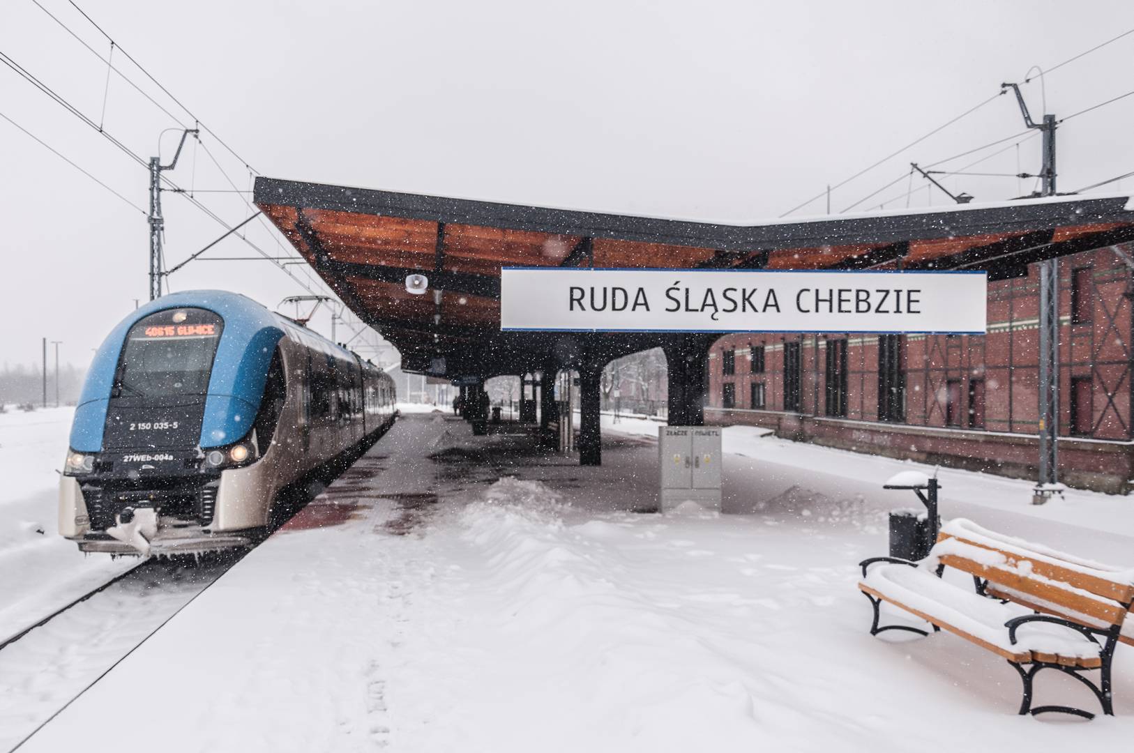 27.01.2015 Wyremontowany peron w Rudzie Śląskiej - Chebzie