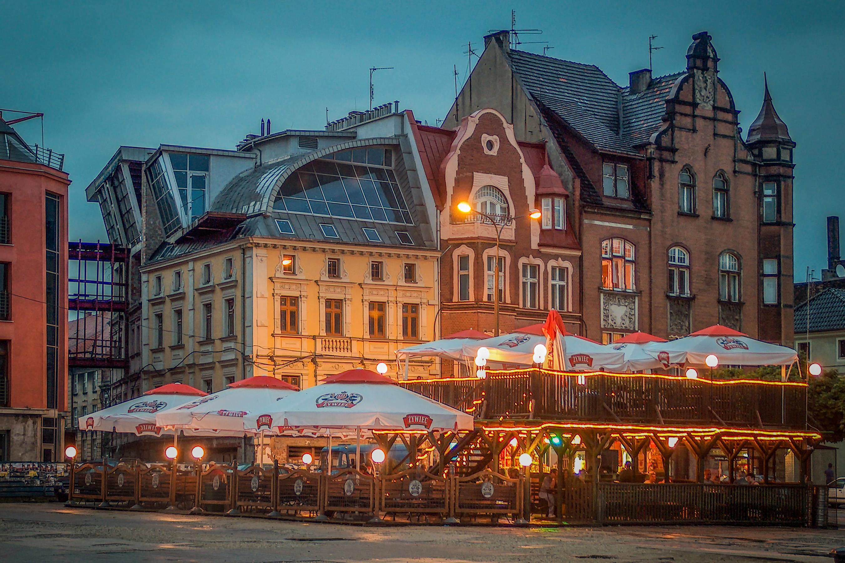 Bytomski Plac Kościuszki - kwiecień 2004 r.