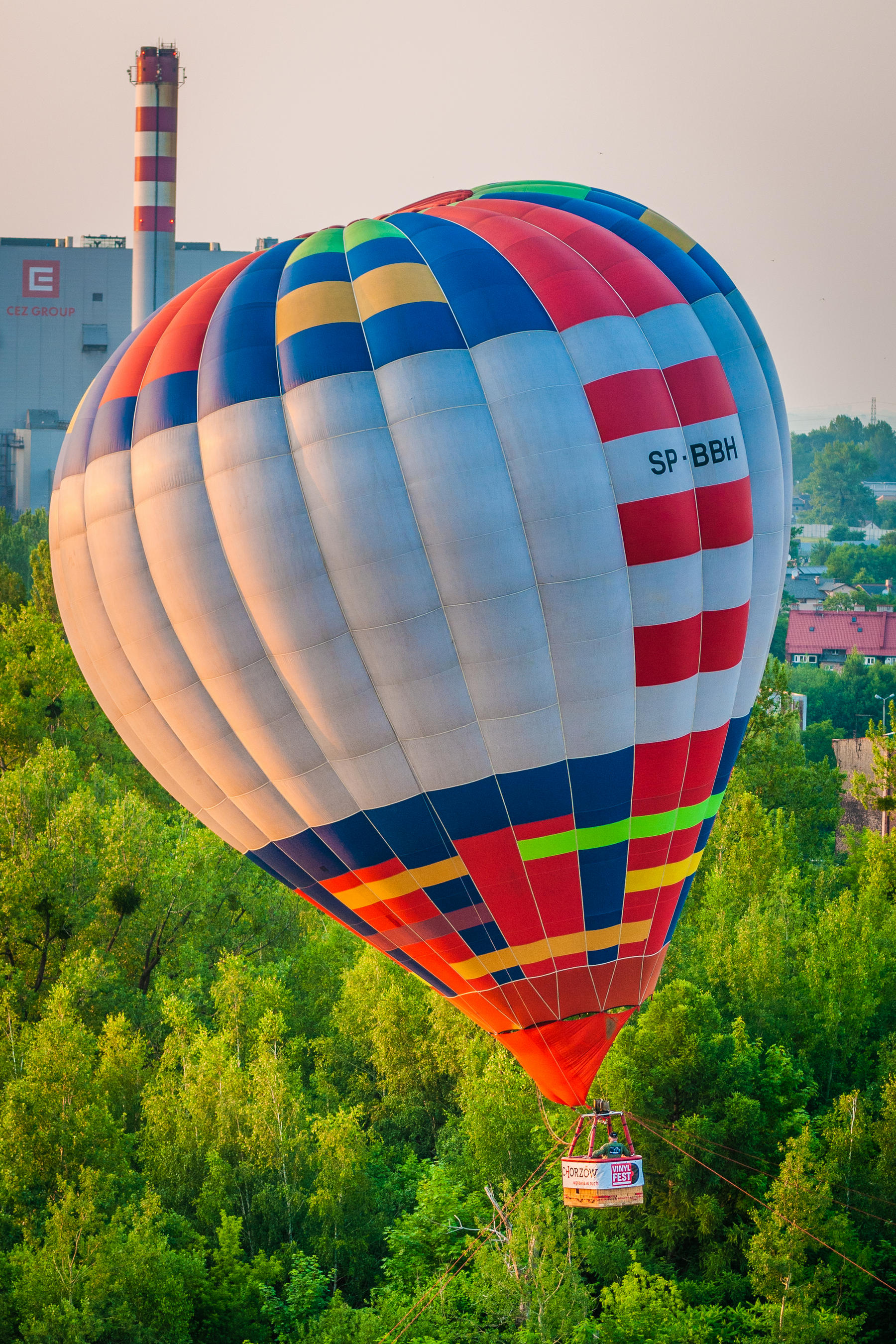 Balon w Chorzowie podczas święta miasta.